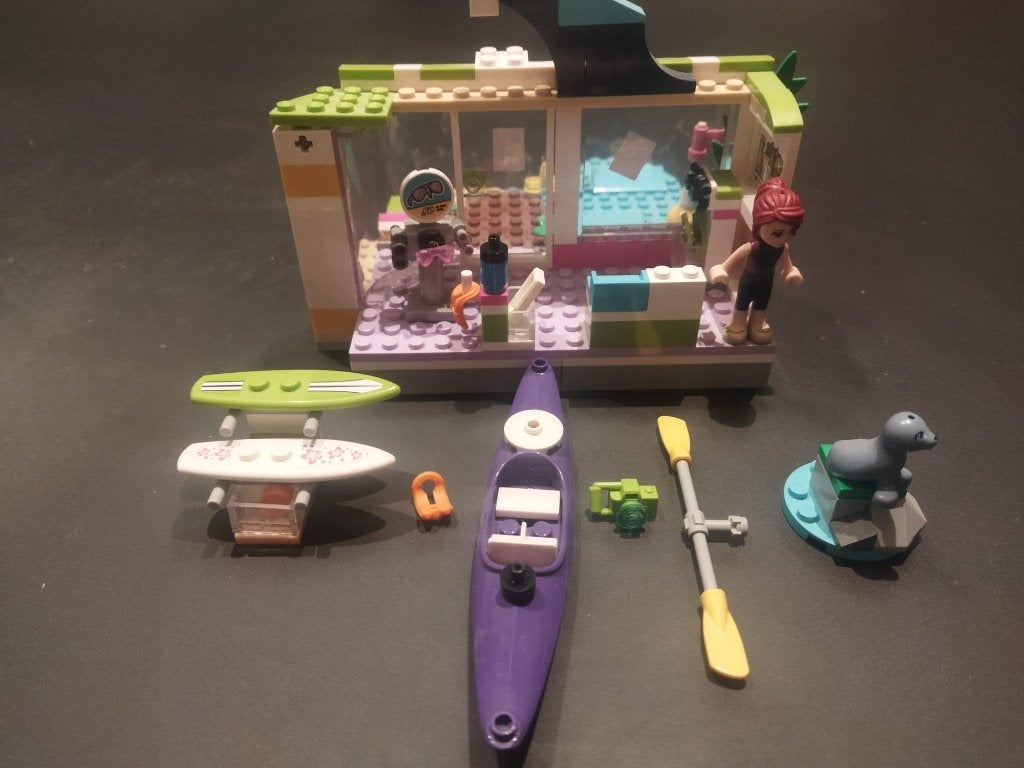 LEGO Friends 41315 Surf Shop compleet, Kinderen en Baby's, Speelgoed | Duplo en Lego, Zo goed als nieuw, Lego, Complete set, Compleet