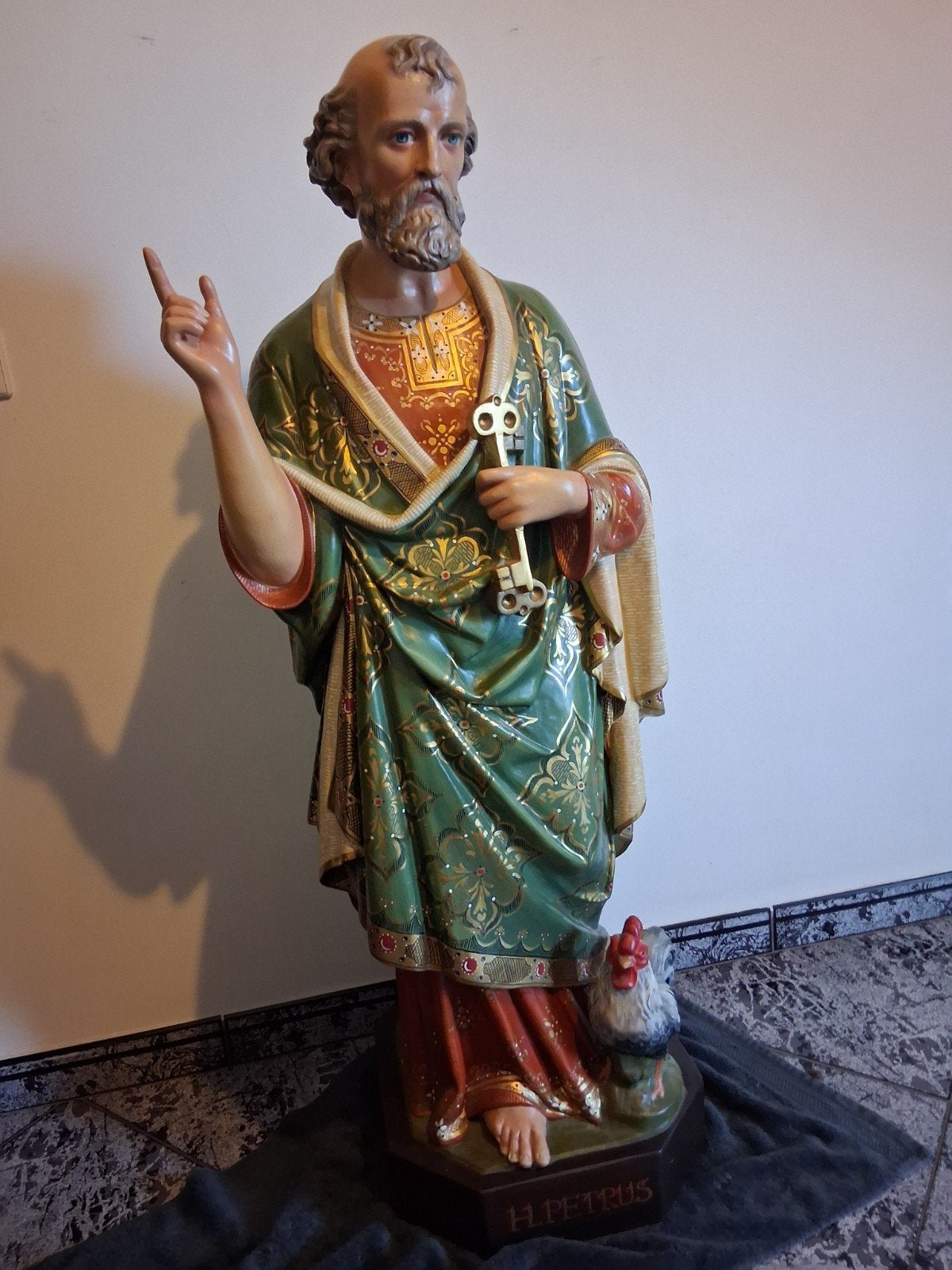 statue d'église de Pierre., Antiquités & Art, Antiquités | Objets religieux, Enlèvement