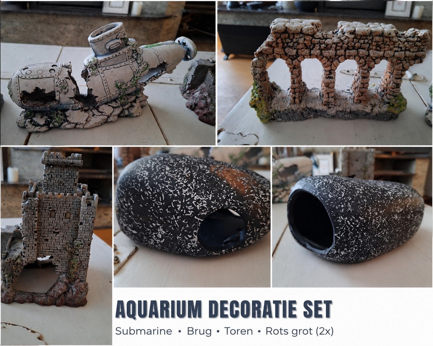 Diverse decoratie stuks voor aquarium, Dieren en Toebehoren, Ophalen of Verzenden, Decoratie