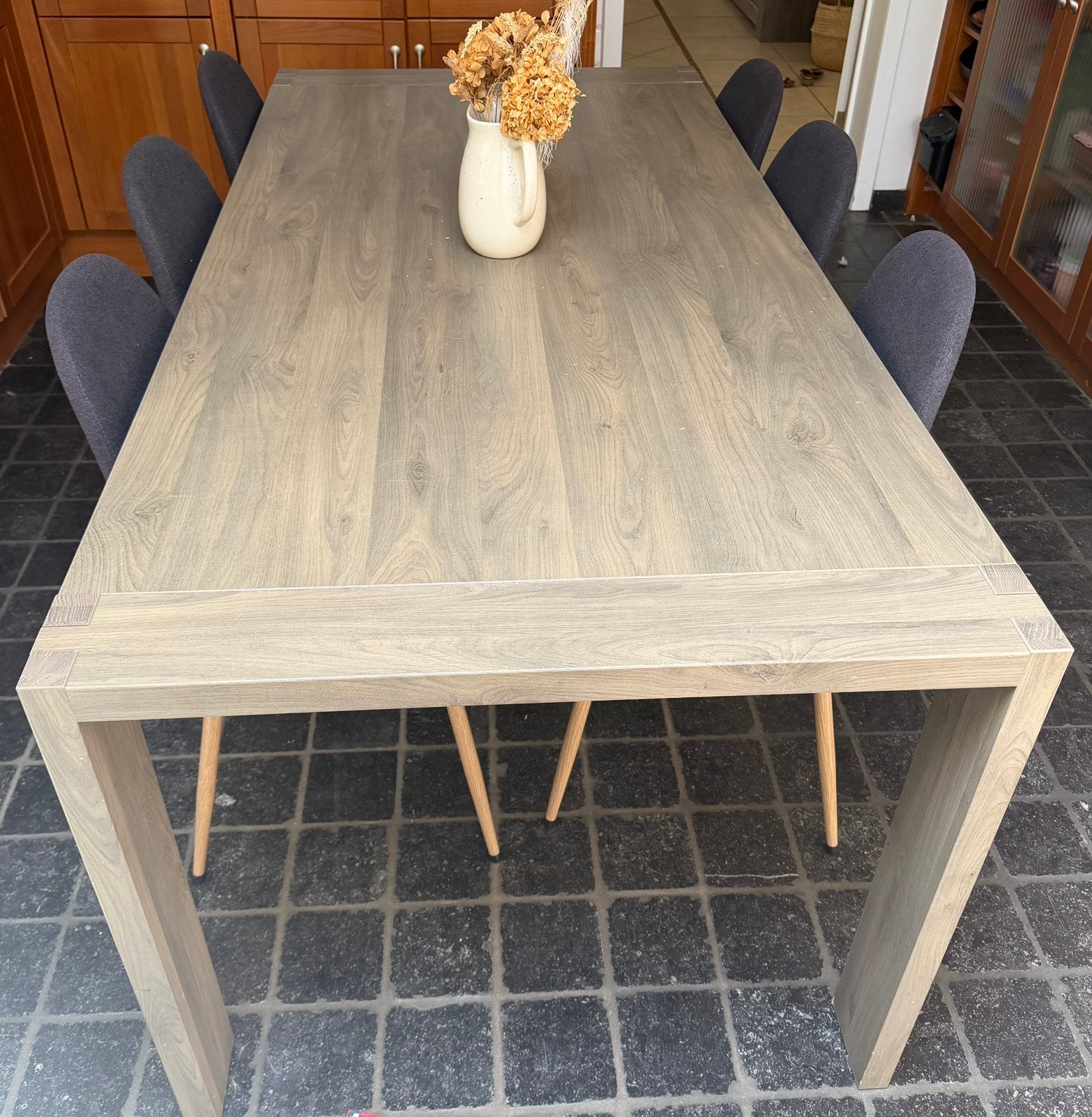 Dressoir tafel en barkast set, Ophalen, Gebruikt, 6 tot 8 stoelen
