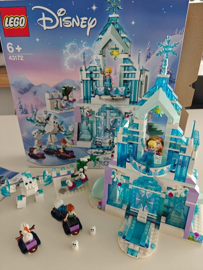 Lego Frozen Elsa's magische ijspaleis 43172, Ophalen, Lego, Zo goed als nieuw, Compleet