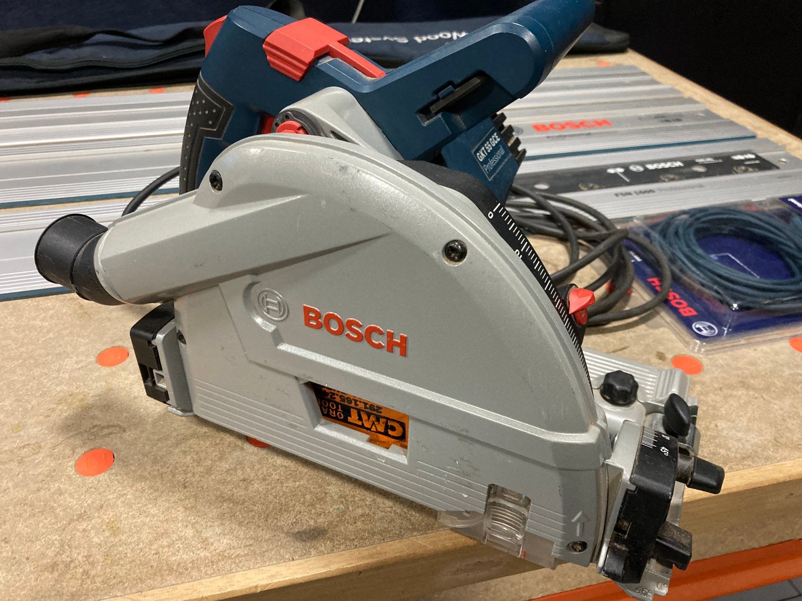 Invalzaag Bosch Professional GKT 55 GCE, Ophalen, Gebruikt, Invalzaag