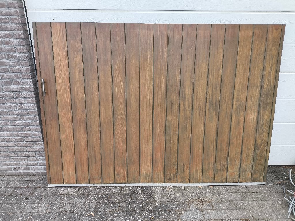 Houten schuifdeur., Ophalen, Gebruikt, 120 cm of meer, Minder dan 200 cm