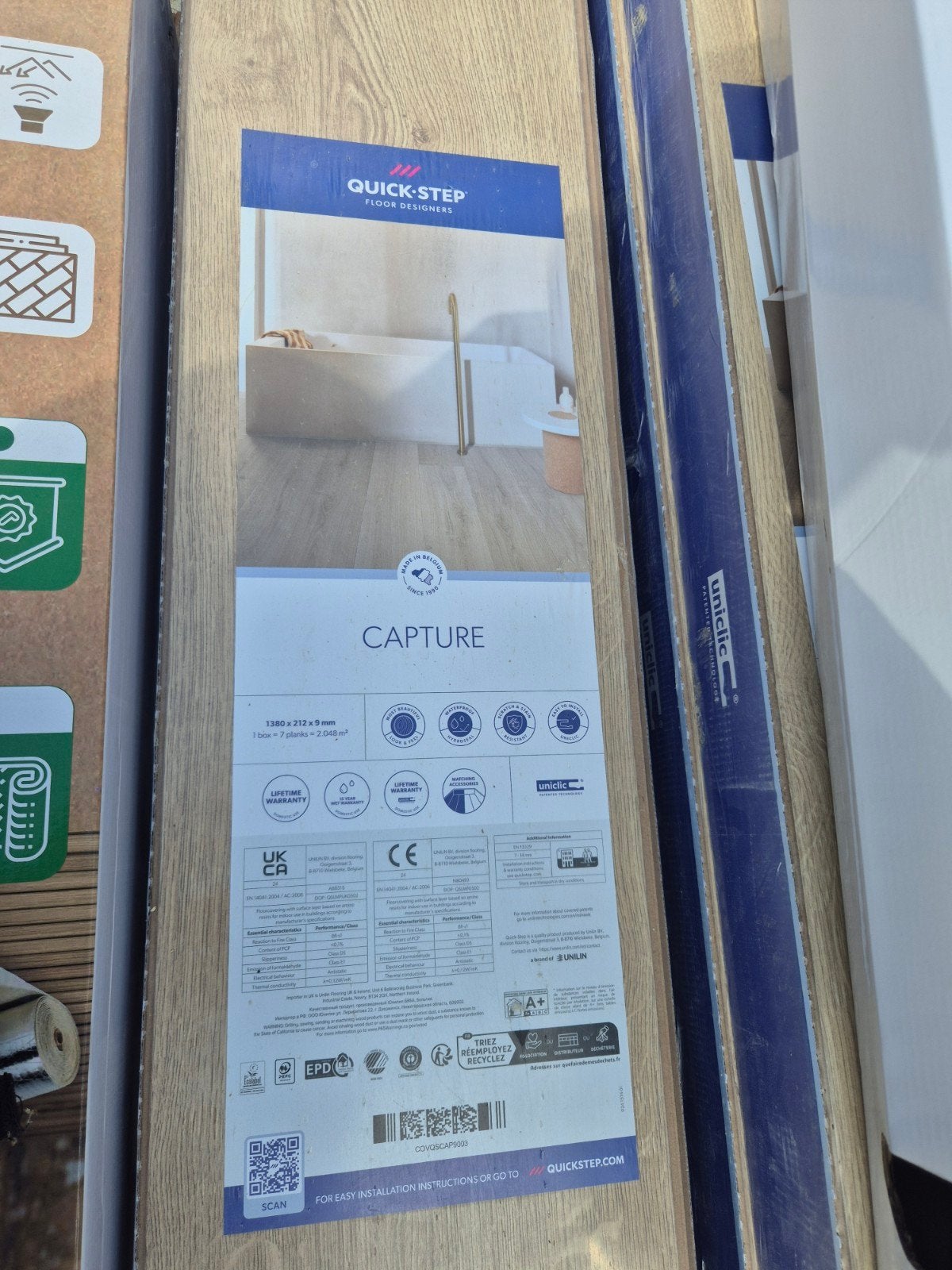 Quickstep Capure Brushed oak, Doe-het-zelf en Bouw, Vloerdelen en Plavuizen, Ophalen, Nieuw