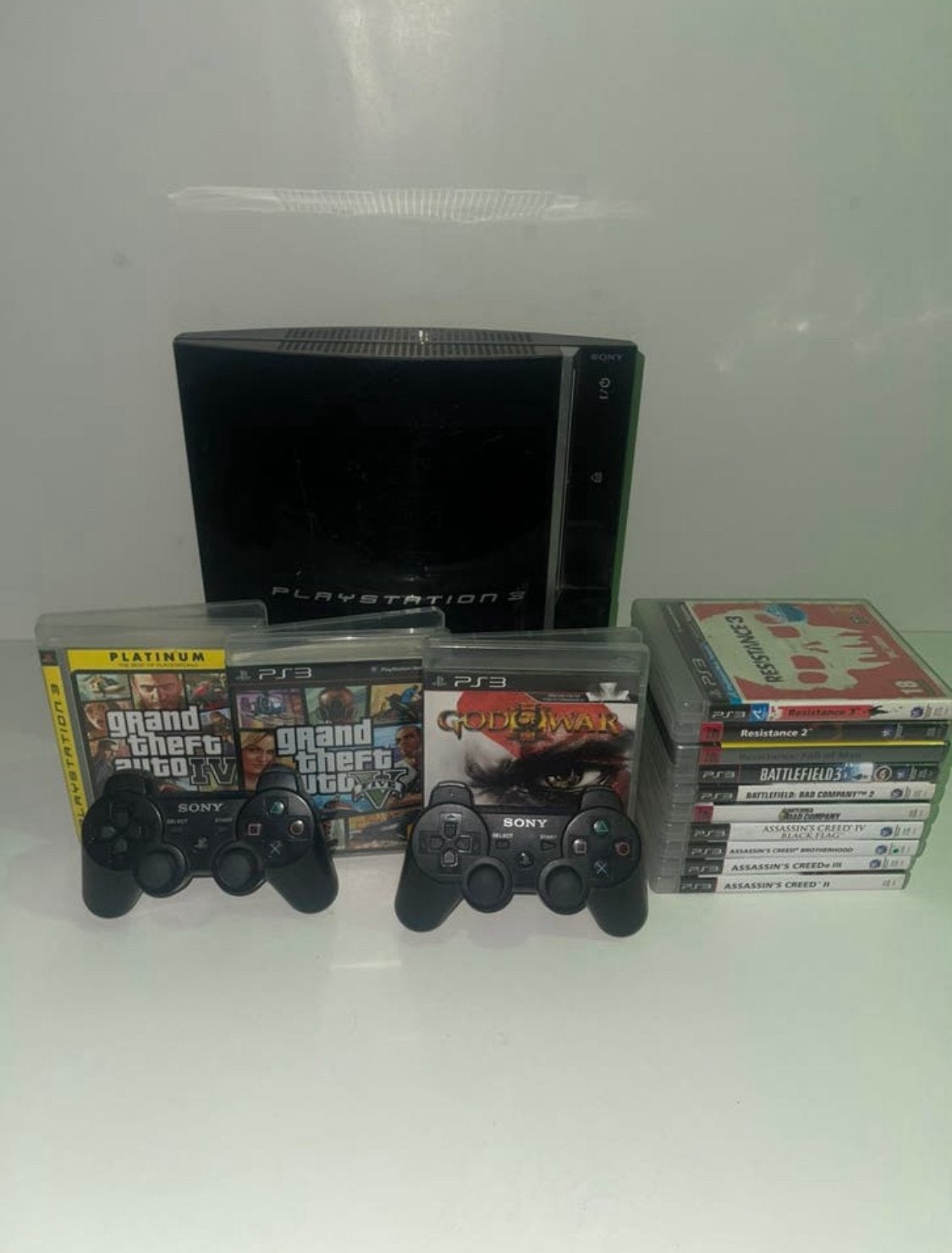 PlayStation 3 Fat + 2 controllers + 13 games – alles werkend, Games en Spelcomputers, Spelcomputers | Sony PlayStation 3, Met games