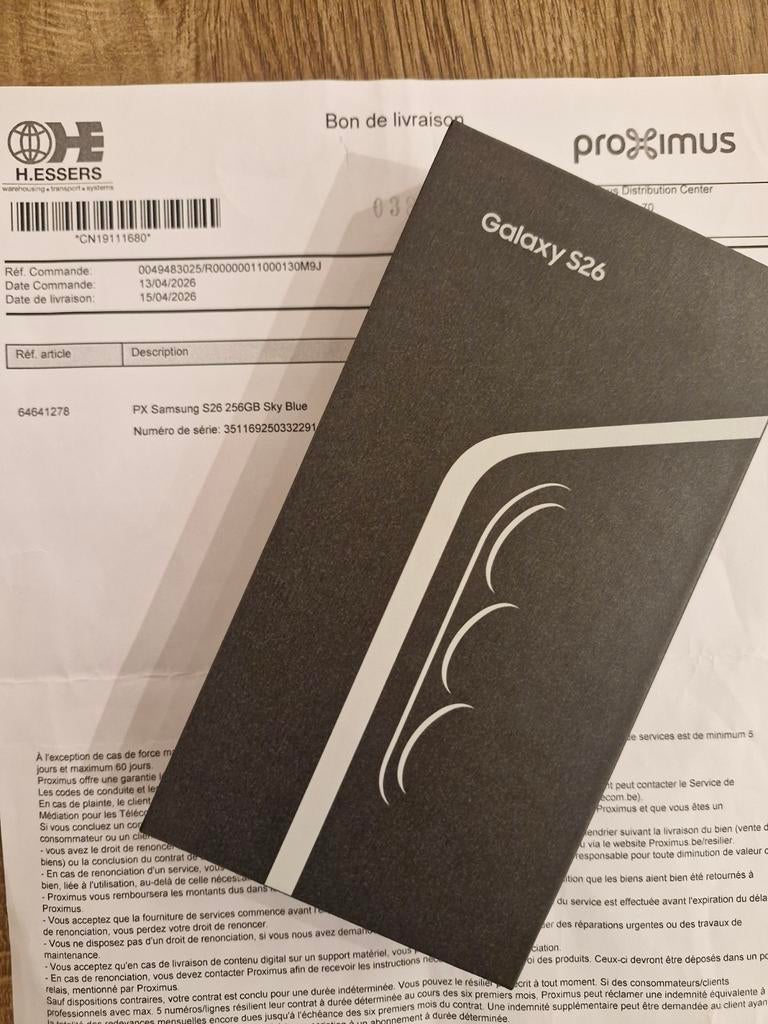 Samsung S26 NIEUW met garantie, Ophalen