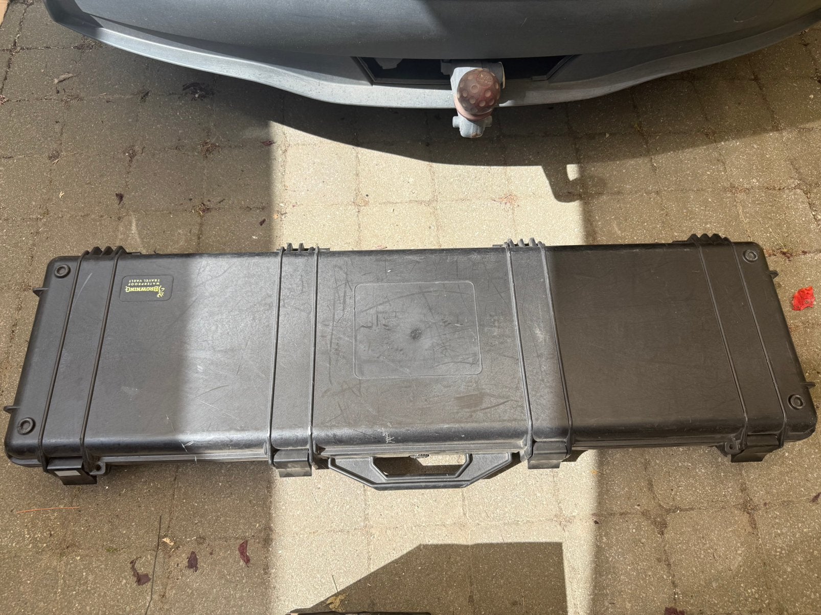 Pelicase koffer Browning, Ophalen, Gebruikt