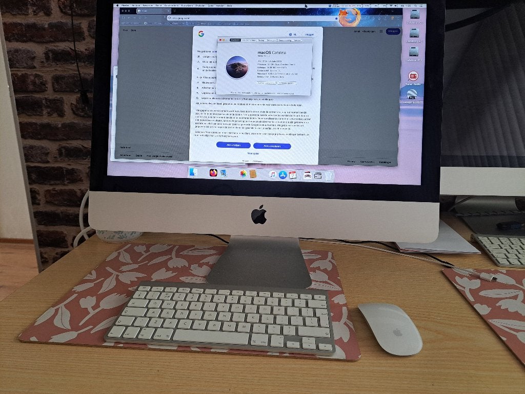 IMAC Catalina 21-inch Late 2013., Computers en Software, Apple Desktops, 2 tot 3 Ghz, IMac, Ophalen of Verzenden, Zo goed als nieuw