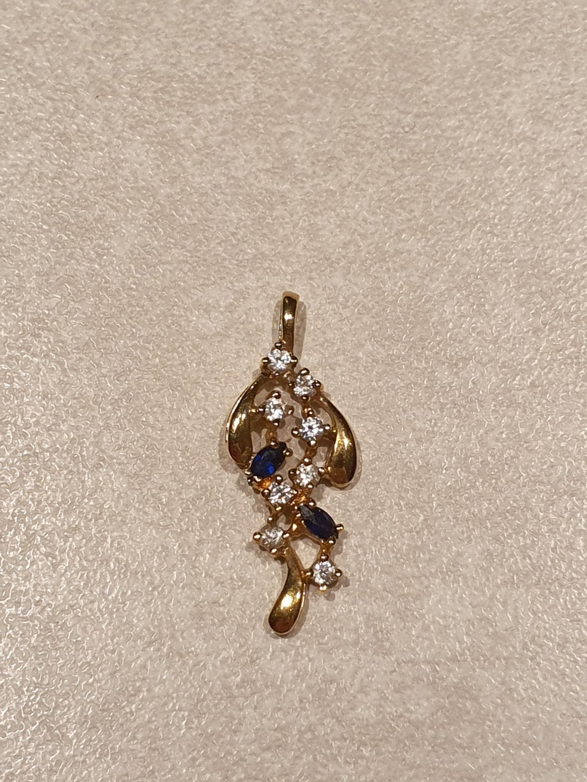 Juweel 14 karaat goud, Bijoux, Sacs & Beauté, Pendentifs, Neuf, Enlèvement ou Envoi, Or, Avec pierre précieuse