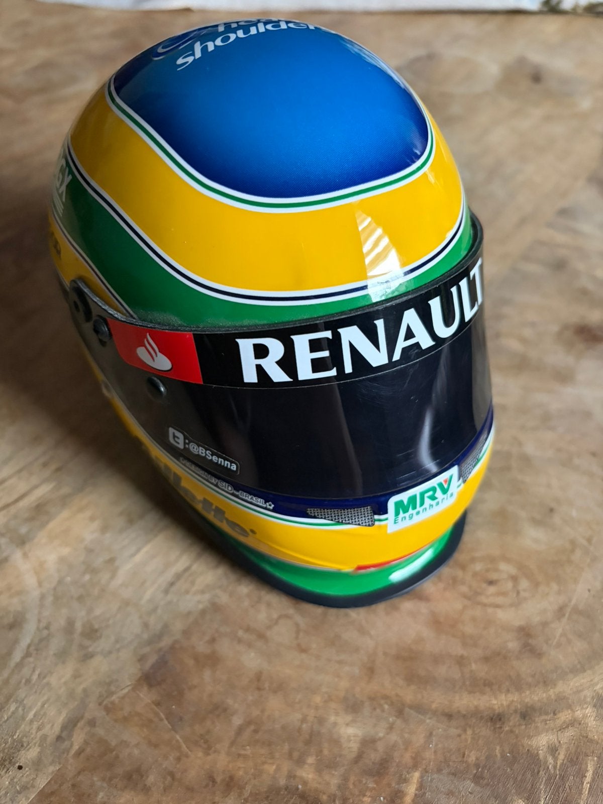 Casque miniature Ayrton-Senna 100 % authentique, Enlèvement, Neuf, ForTwo