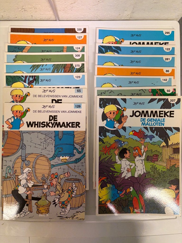 Jommekes stripverhalen 15 stuks, Livres, Plusieurs BD, Jef Nys., Enlèvement, Utilisé