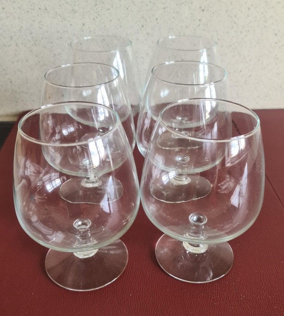 6 cognac/digestiefglazen, Ophalen of Verzenden, Zo goed als nieuw, Overige typen
