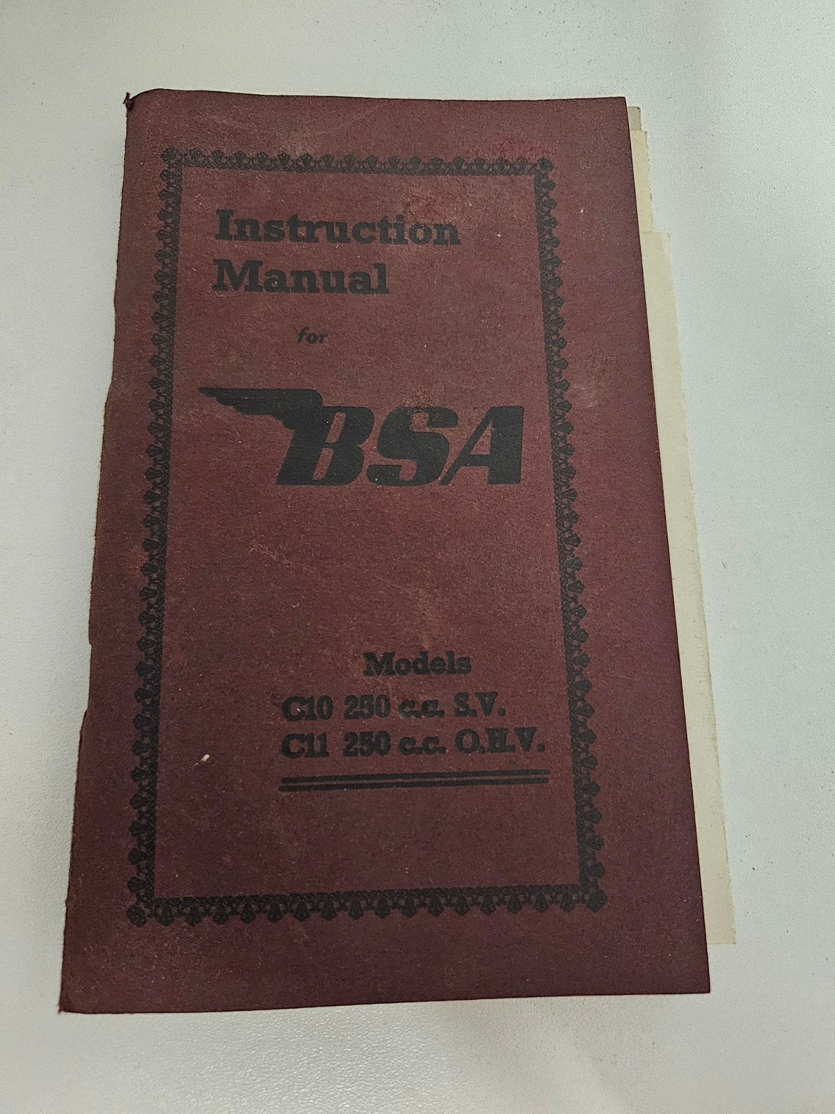 bsa moto 250cc handdoekje 1952, Antiek en Kunst, Ophalen of Verzenden