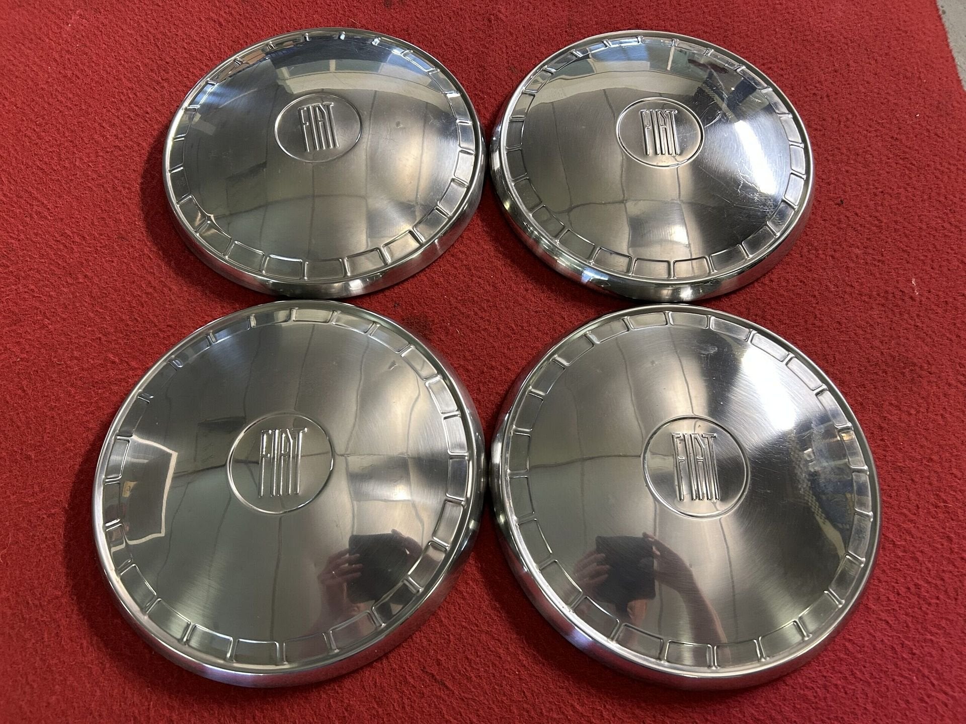 Fiat 1100 R set wieldoppen, Auto diversen, Gebruikt, -, -, Ophalen of Verzenden