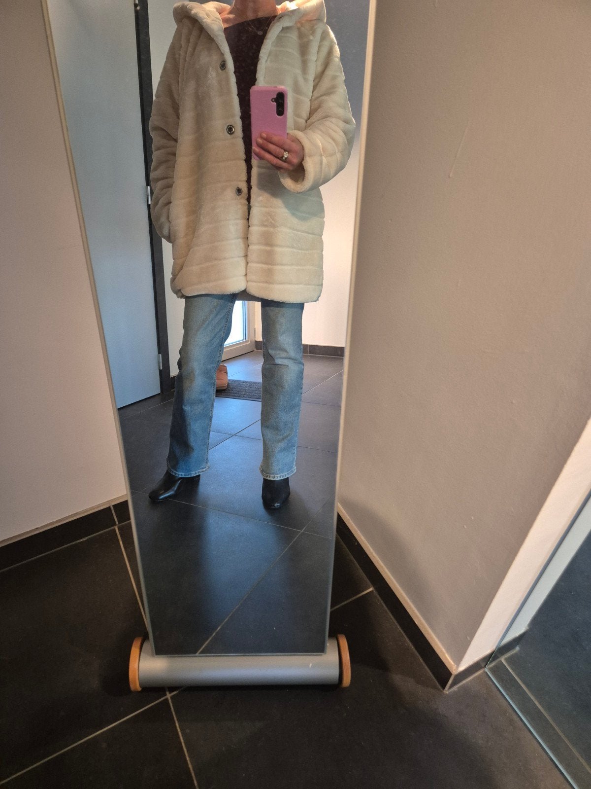 bonten jas ecru, Kleding | Dames, Ophalen of Verzenden, Maat 36 (S), Beige