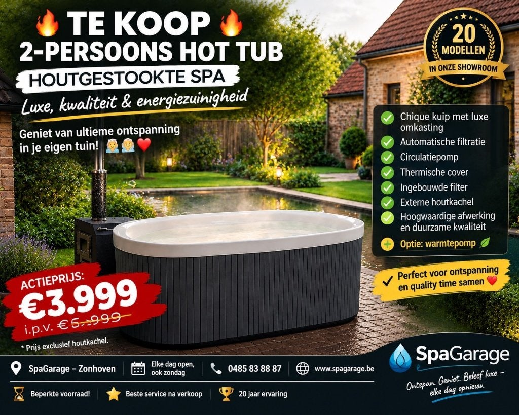À VENDRE – SPA 2 PERSONNES | HOT TUB CHAUFFÉ AU BOIS, Jardin & Terrasse, Verrières, Enlèvement, Neuf