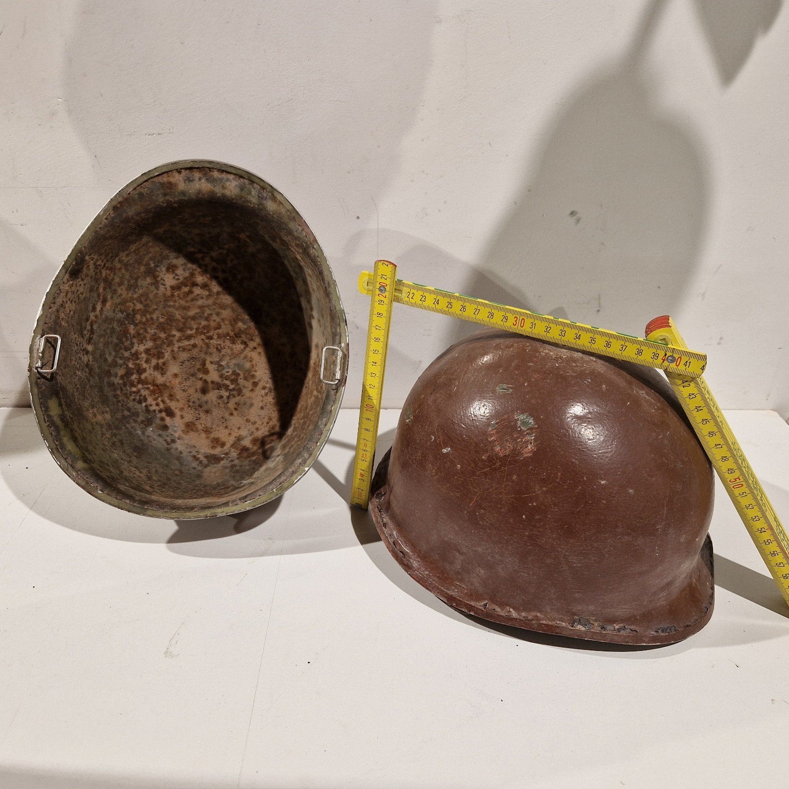 m1 helm , set van 2 helmen , ww2, Ophalen of Verzenden, Helm of Baret