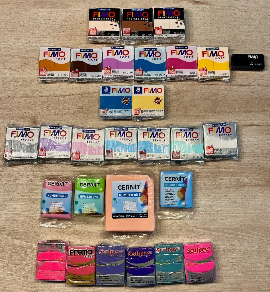 Lot de pâtes polymère  - FIMO - CERNIT - SCULPTEY, Enlèvement, Comme neuf