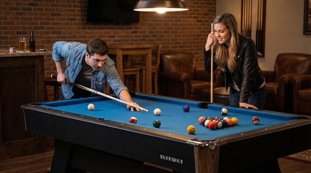 NIEUW 7FT - 8FT BuckShot Pooltafel Biljart - Incl Bezorging, Ophalen of Verzenden, Pooltafel