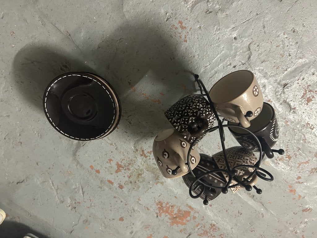 set van 6 koffiekoppen, Ophalen, Gebruikt