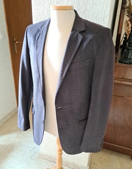 Dansaert Black donkergrijze blazer 52, Maat 52/54 (L), Dansart Blue, Ophalen of Verzenden, Zo goed als nieuw
