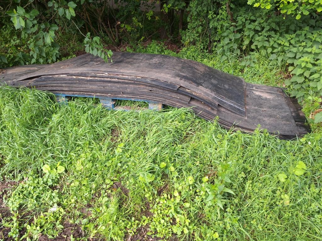 Dikke putriem als rijplaten gebruiken., Tuin en Terras, Ophalen