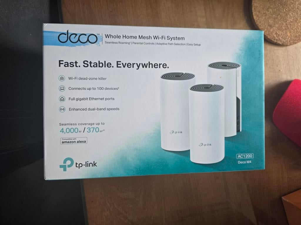 TP-Link Deco M4 Wifi Systeem. Nieuw in doos!, Ophalen of Verzenden, Nieuw, TP-Link