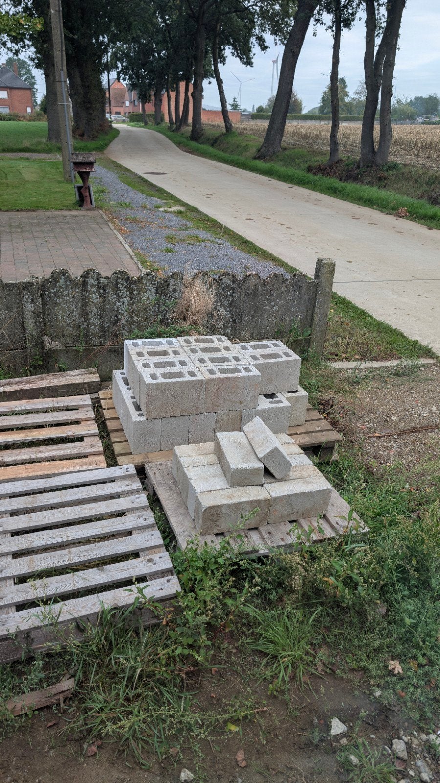 betonblokken, Doe-het-zelf en Bouw, Ophalen, Zo goed als nieuw, Beton