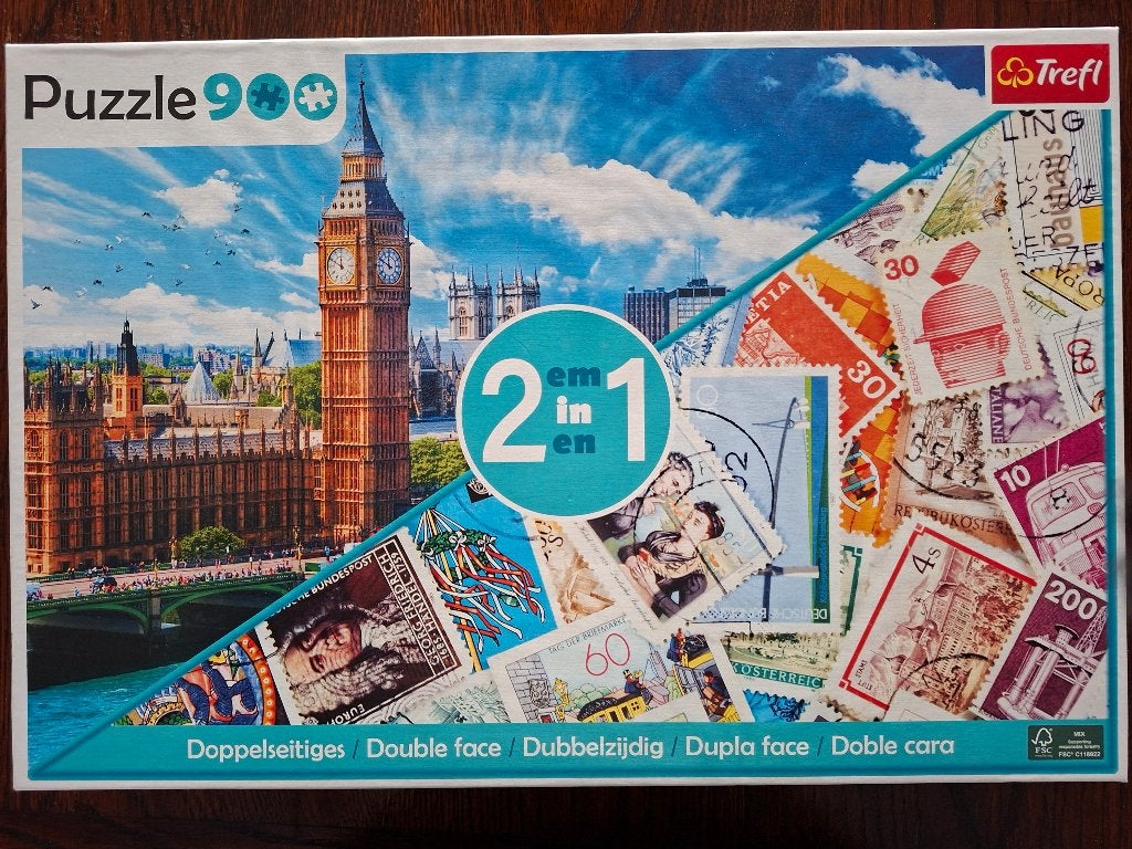 dubbelzijdige  puzzel van 1000 stuks, Enlèvement ou Envoi, 500 à 1500 pièces, Comme neuf, Puzzle