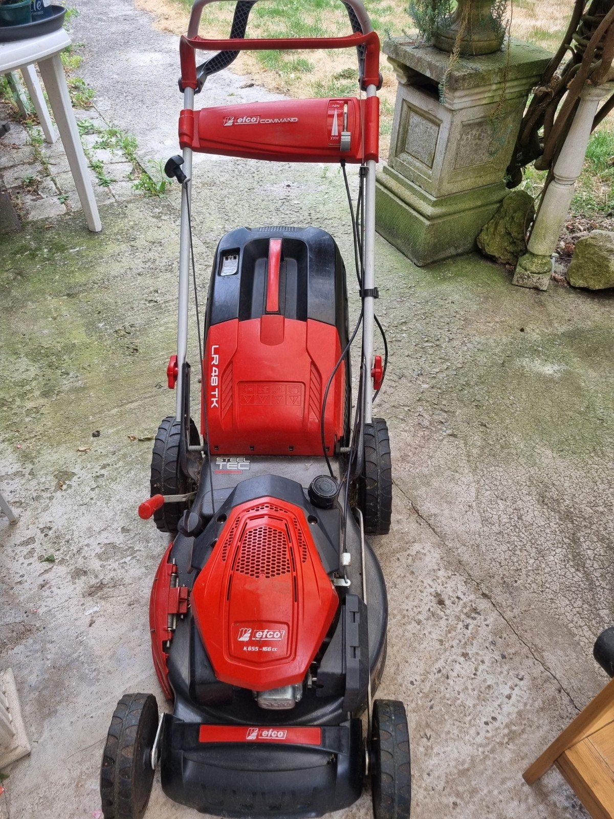 vends ma tondeuse à gazon moteur - efco 166cc- double emploi, Jardin & Terrasse, Enlèvement