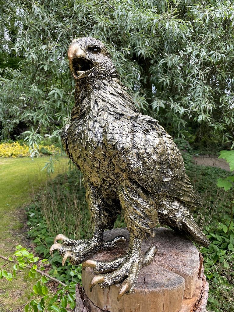 Pelouse dorée antique Eagle, jardin, zoo, 55 cm, Enlèvement, Neuf, Synthétique, Animal