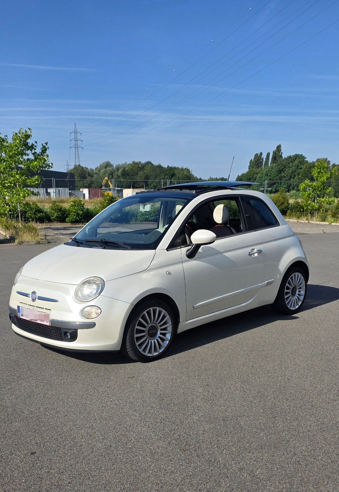 Fiat 500, Auto's, Fiat, Voorwielaandrijving, 4 cilinders, Leder, Bruin
