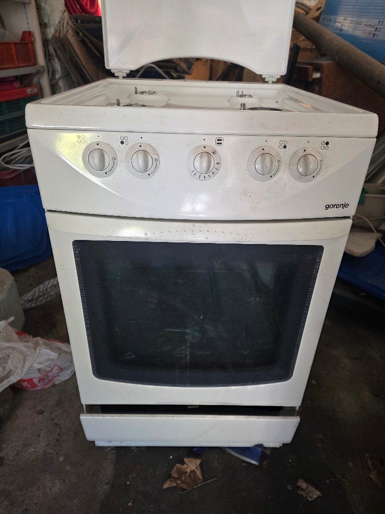 Cuisinière au gaz de ville, Electroménager, Cuisinières, Gaz, 4 zones de cuisson, Comme neuf, Enlèvement