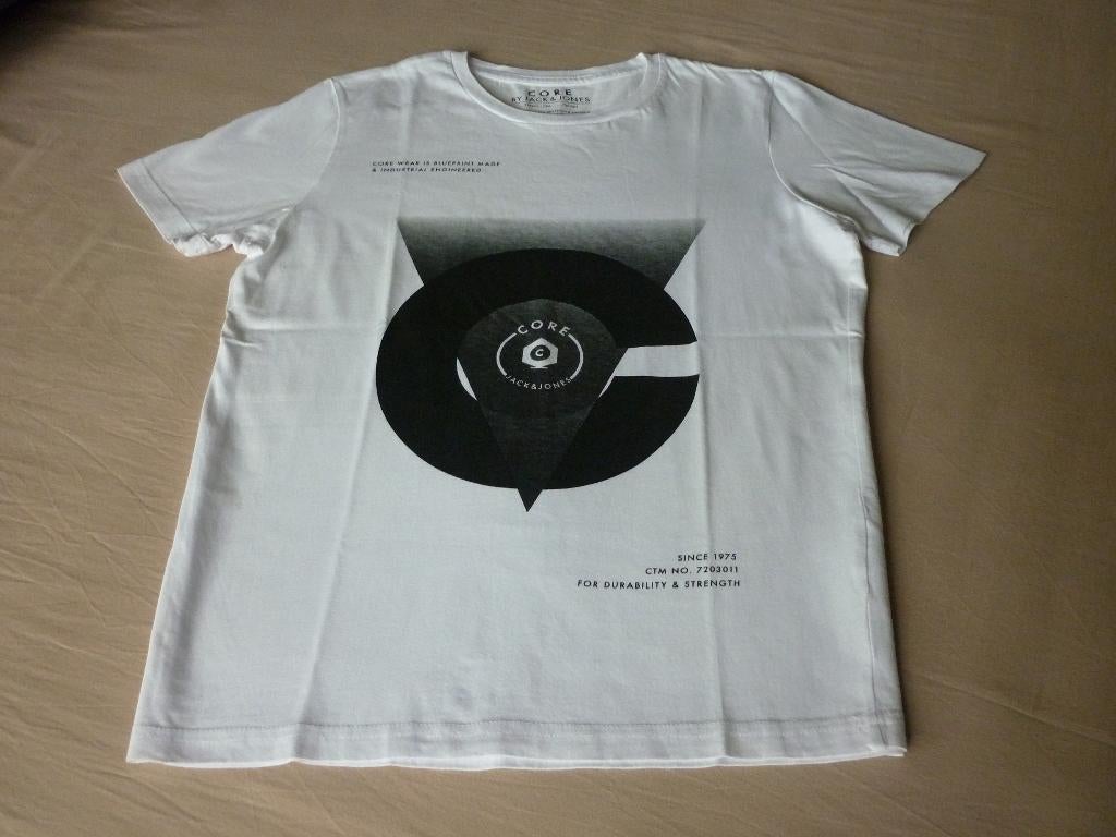 T-shirt Jack & Jones, Vêtements | Hommes, T-shirts, Enlèvement ou Envoi, Comme neuf, Blanc, Taille 46 (S) ou plus petite