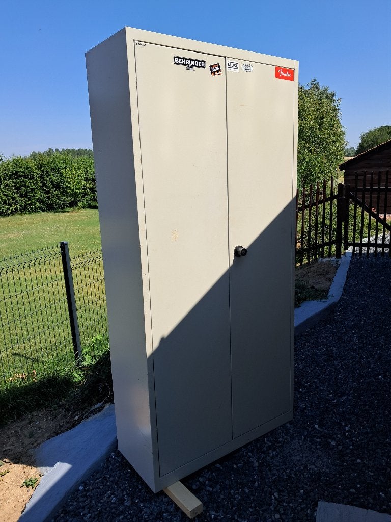 Armoire grise Métallique, Huis en Inrichting, Kasten | Roldeurkasten en Archiefkasten, Gebruikt, 150 tot 200 cm, 50 tot 100 cm