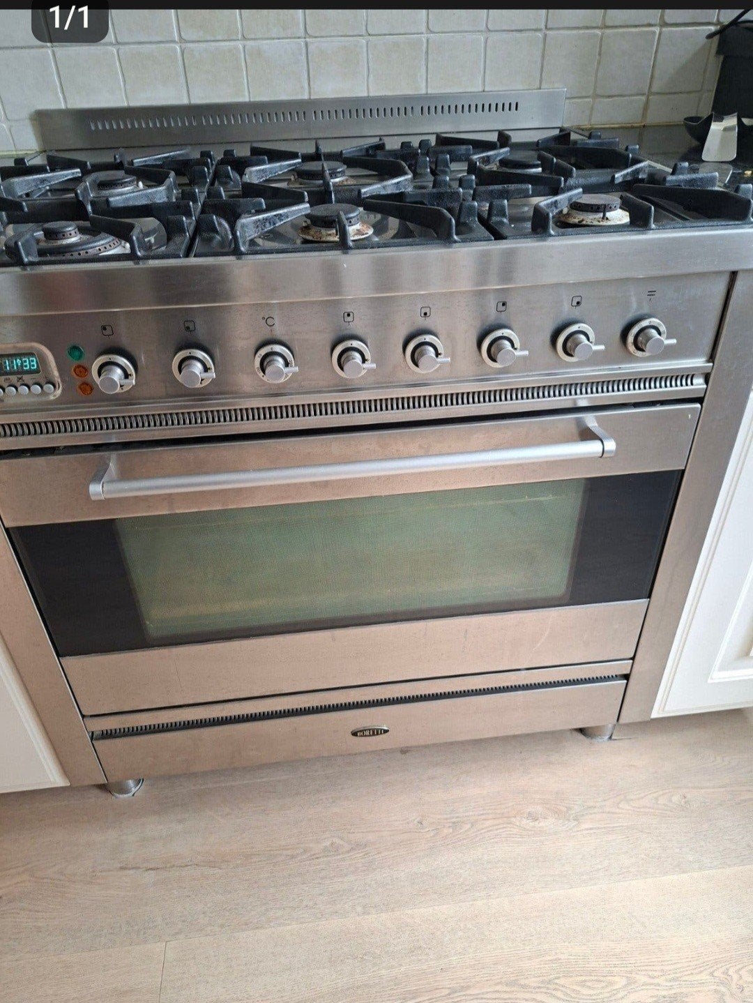 Magnifique cuisinière Boretti., Gaz, Enlèvement, 5 zones de cuisson ou plus, 90 à 95 cm