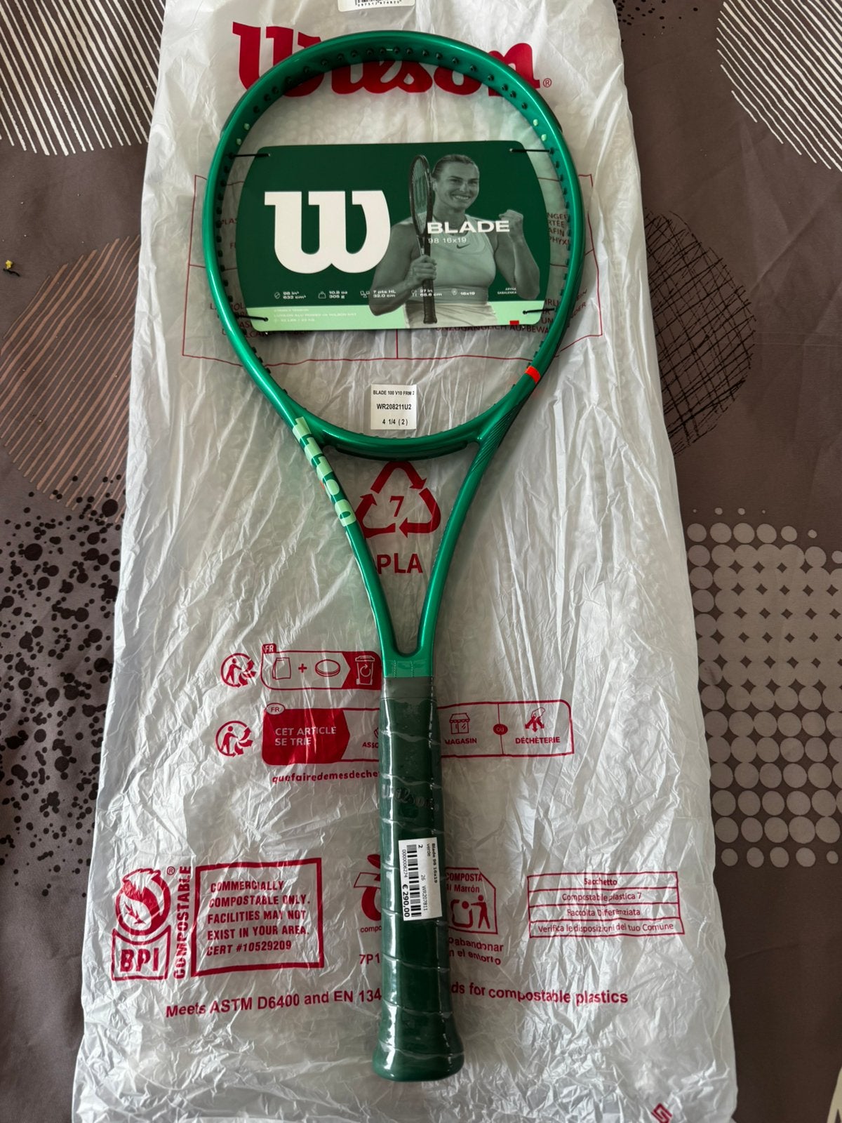 Wilson blade 100v10, Sport en Fitness, Tennis, L2, Nieuw, Ophalen of Verzenden, Wilson