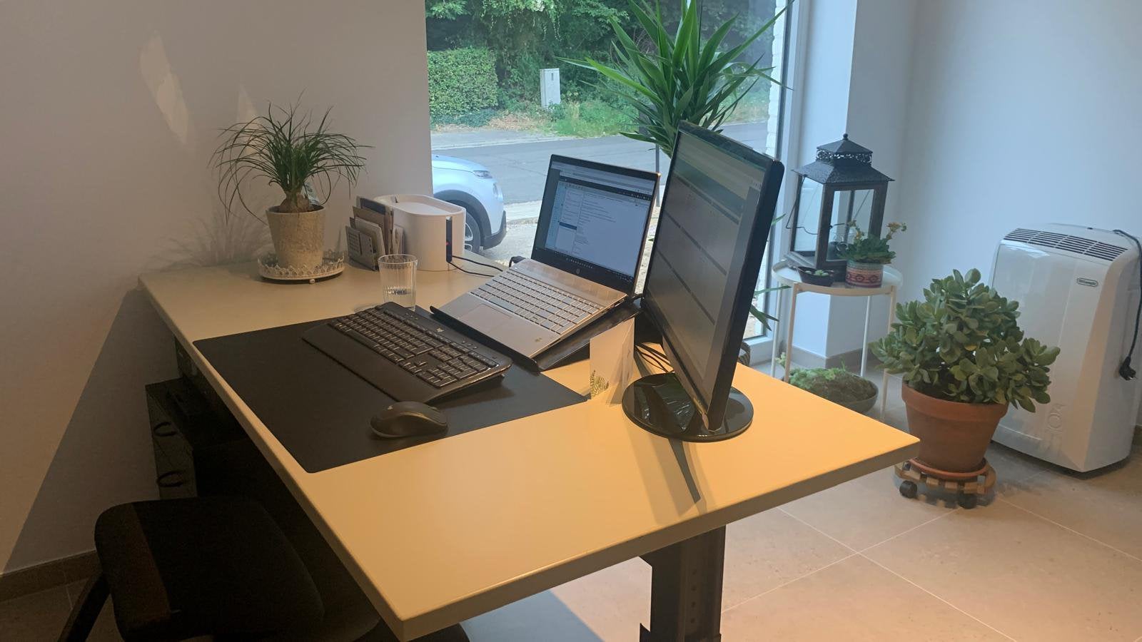 Bureau 160x80 + ladekast, Ophalen, Gebruikt