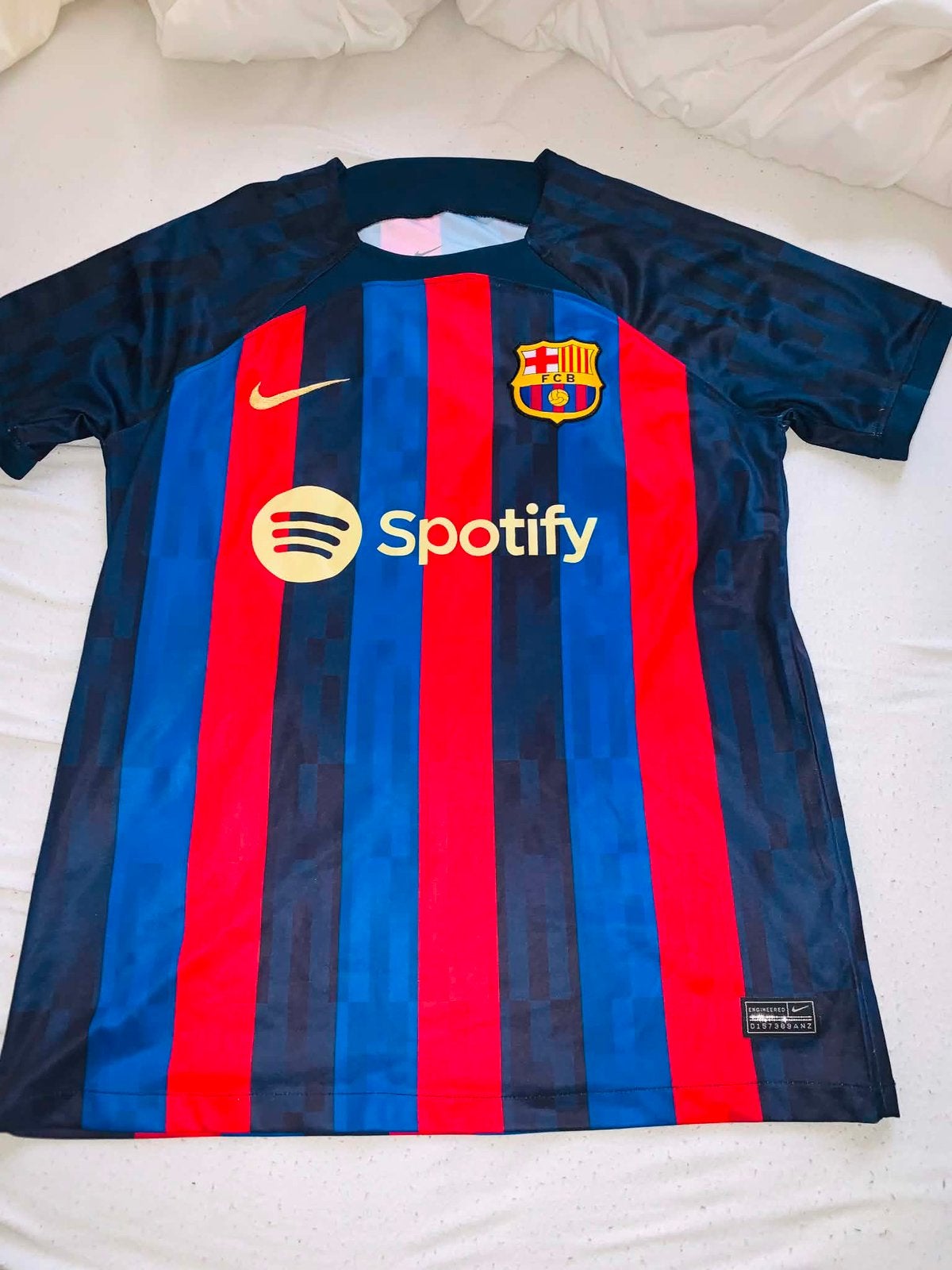 FC Barcelona Thuisshirt 2022/2023 Lewandowski #9 Maat M, Sports & Fitness, Football, Taille M, Enlèvement, Comme neuf, Maillot