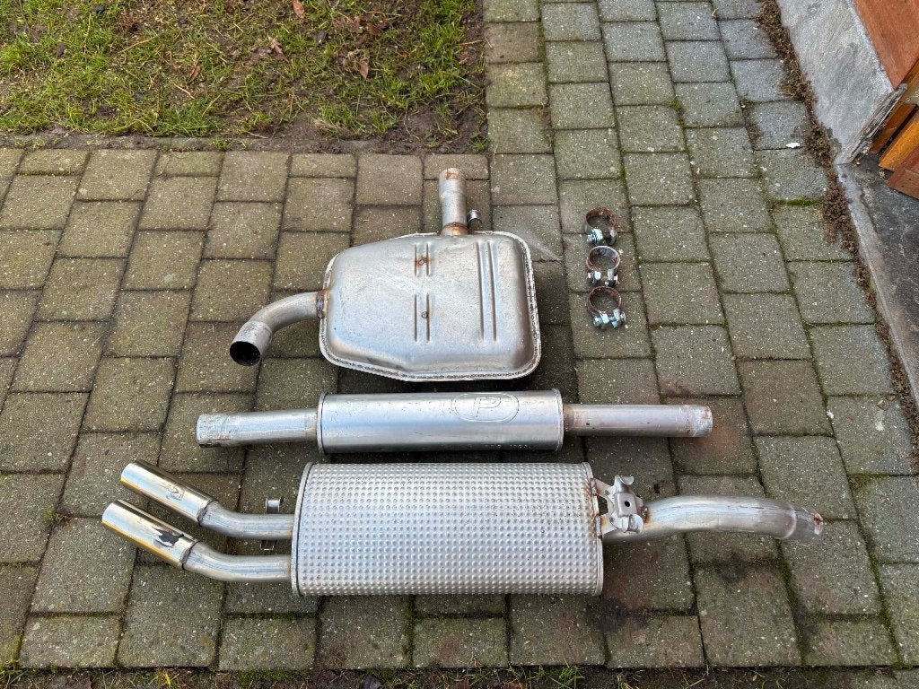 Origineel uitlaatsysteem Golf 2 GTI G60, Autos : Pièces & Accessoires, Autres pièces automobiles, Enlèvement, Utilisé, Volkswagen