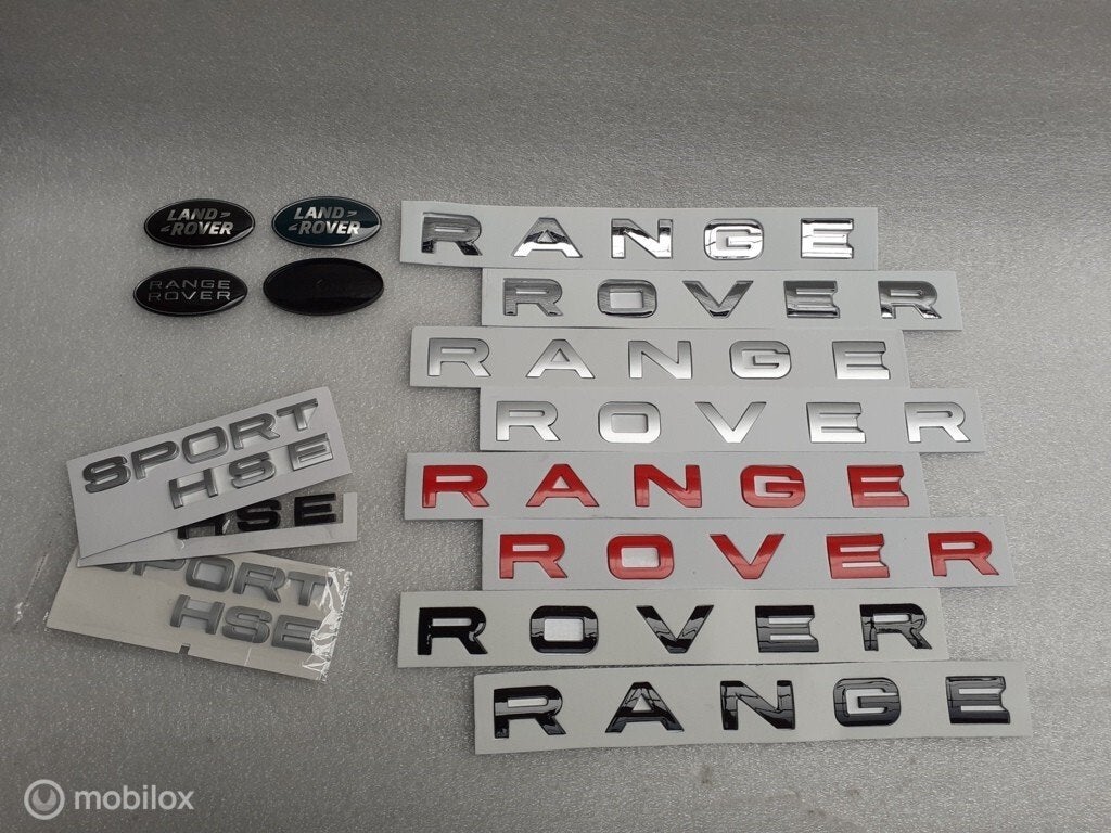 Logo RANGE ROVER SPORT Letters motorkap achterklep L320 L494, Auto-onderdelen, Land Rover, Ophalen of Verzenden