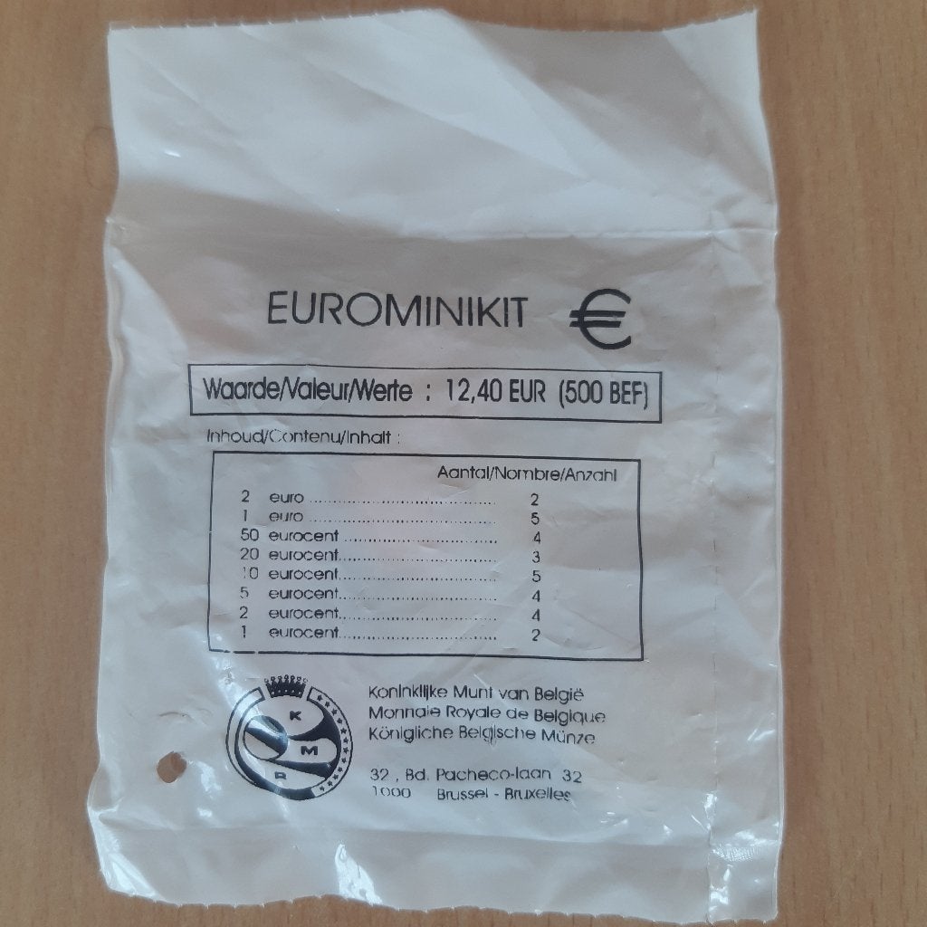 Eurominikit, Ophalen, België, Overige waardes, Setje