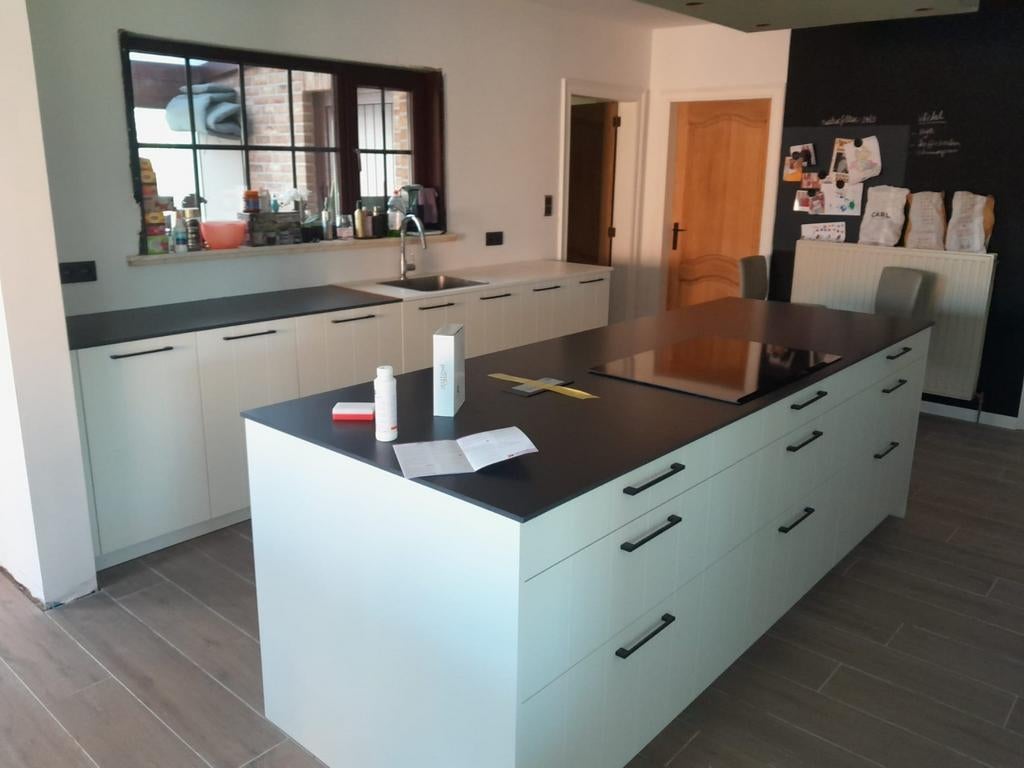 Keuken keukenblad graniet Dekton, Huis en Inrichting, Ophalen, Nieuw, Zwart