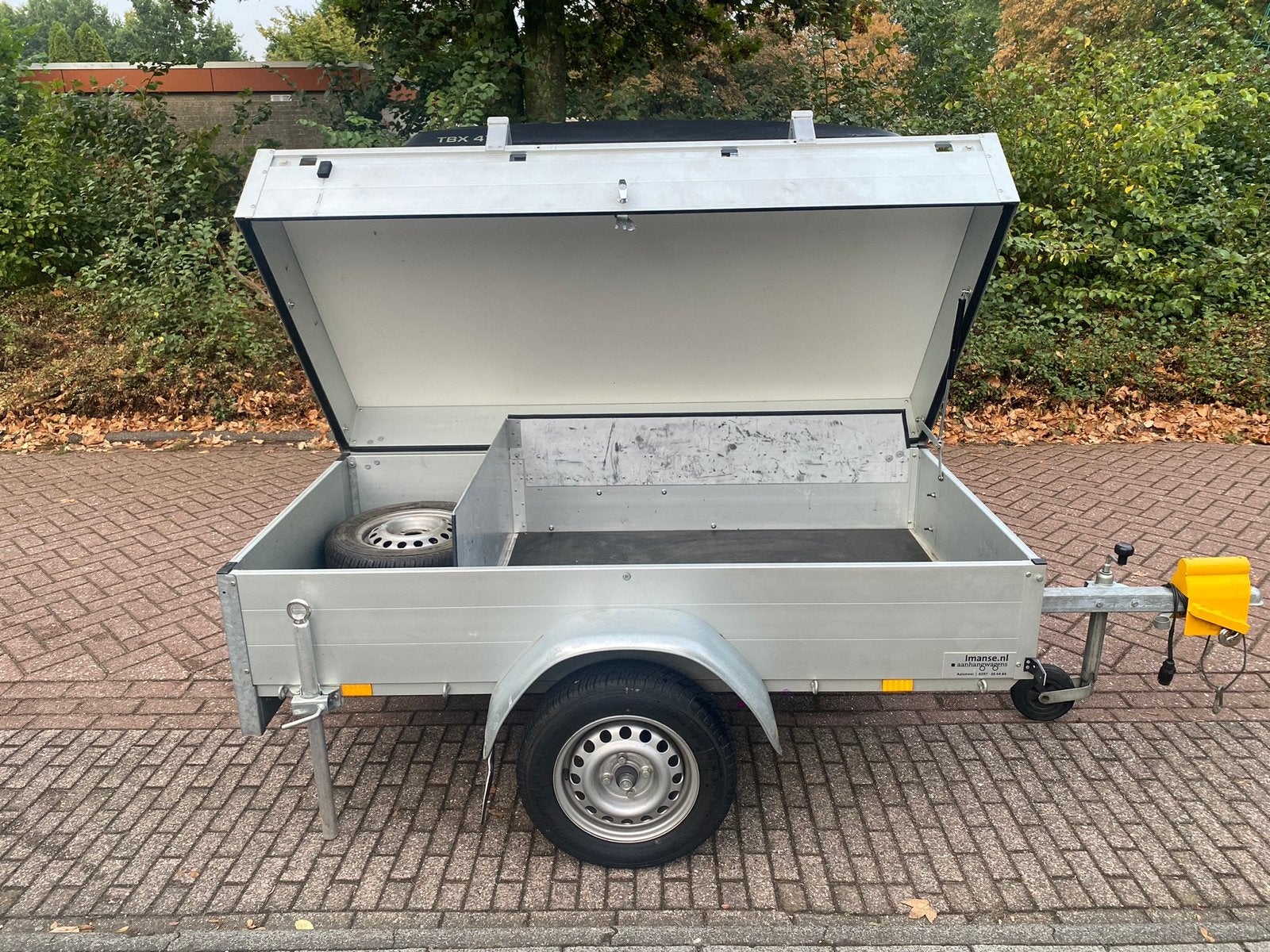 Anssems GT750 gesloten aanhanger met Dakkoffer, Auto diversen, Aanhangers en Bagagewagens, Ophalen, Zo goed als nieuw