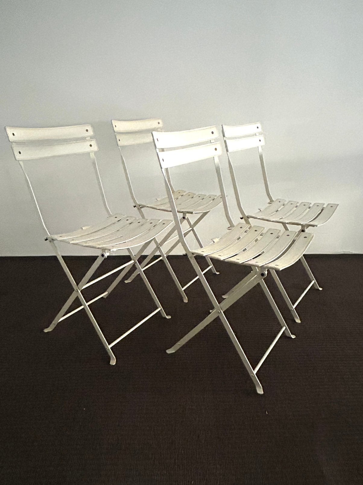 4 vintage leren stoelen Marco Zanuso Zanotta celestina, Ophalen, Zo goed als nieuw, Leer