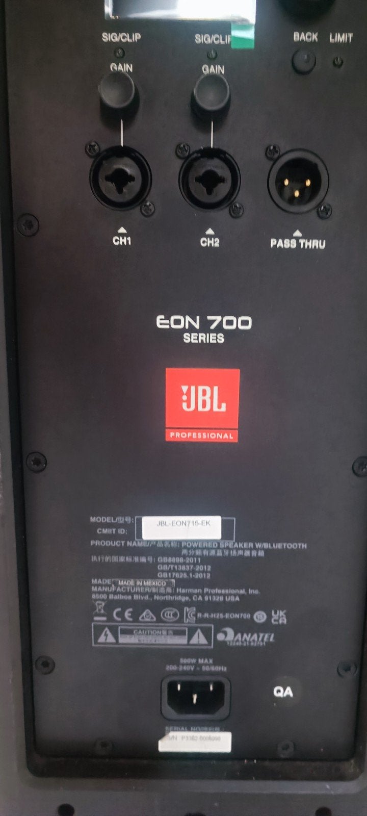 JBI EON 715, Audio, Tv en Foto, Luidsprekerboxen, Ophalen of Verzenden, JBL