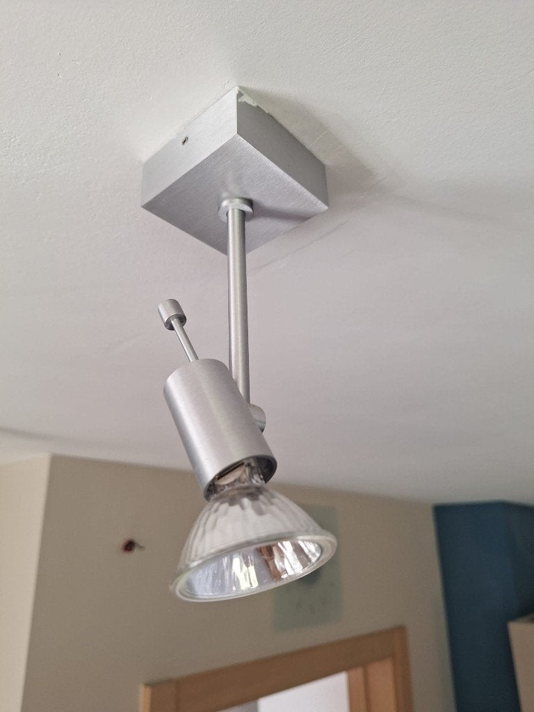 5 spots, Maison & Meubles, Halogène, Comme neuf, Enlèvement, Compatible montage au plafond