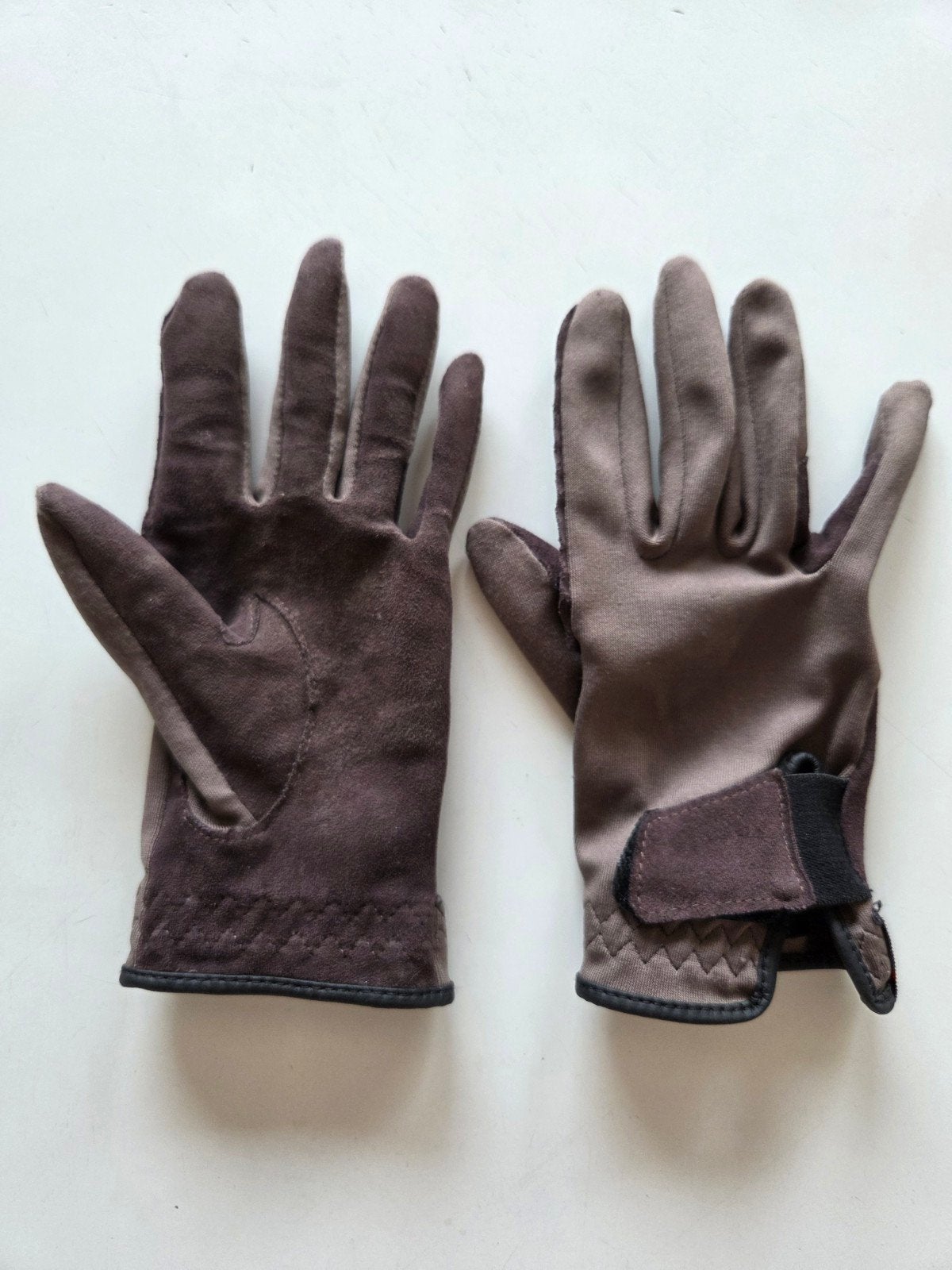 Gants d'équitation Fouganza 10-12 m, Enlèvement ou Envoi, Utilisé, Marron, Fouganza