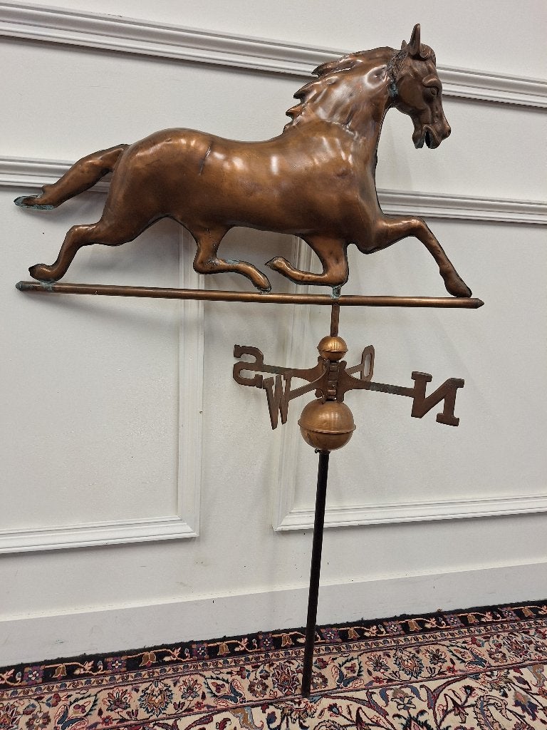 koperen windwijzer met paard, Ophalen, Nieuw