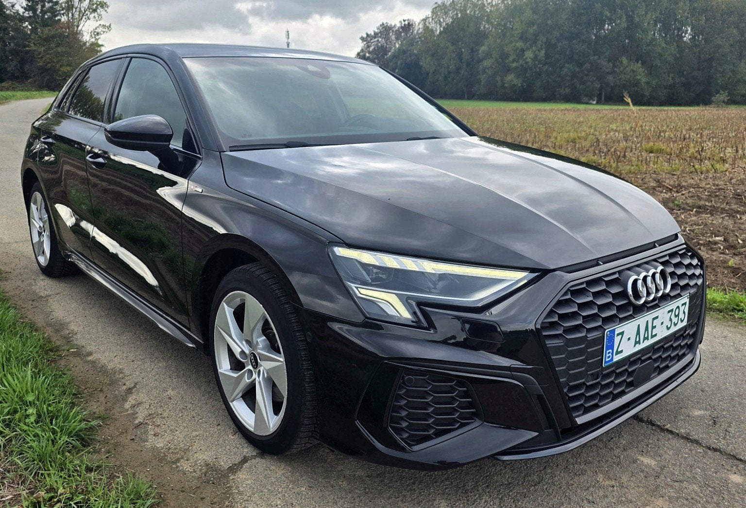 Audi A3 40 TFSIe S-line plug in hybride, Verwarmde buitenspiegels, Zwart, Leder, Bedrijf